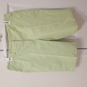 $5 ITEM. Lime green Madison Hill Bermuda shorts. Size 10. MUST BUNDLE